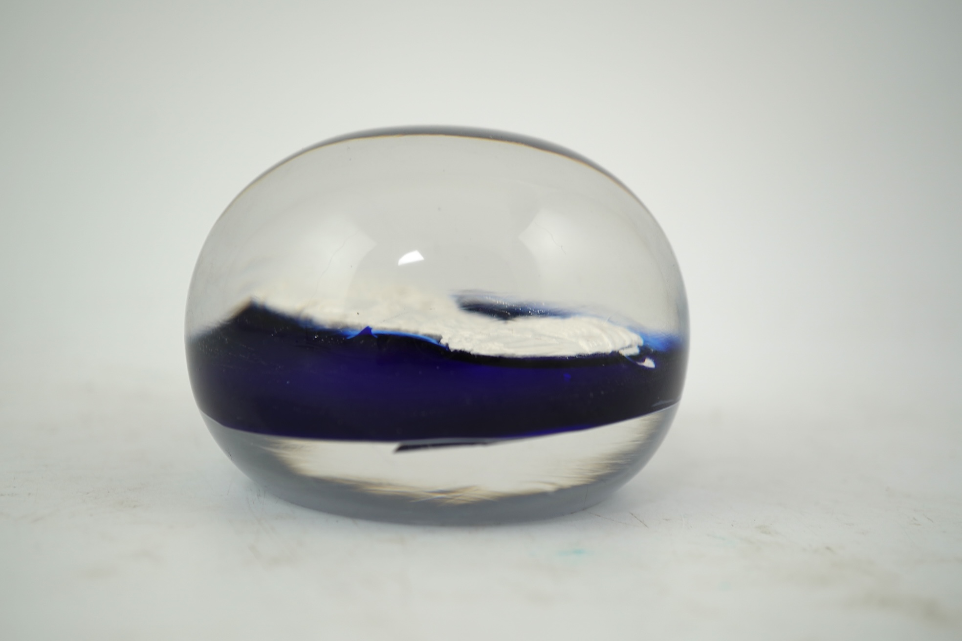 A Clichy Duke of Wellington sulphide paperweight, mid 19th century